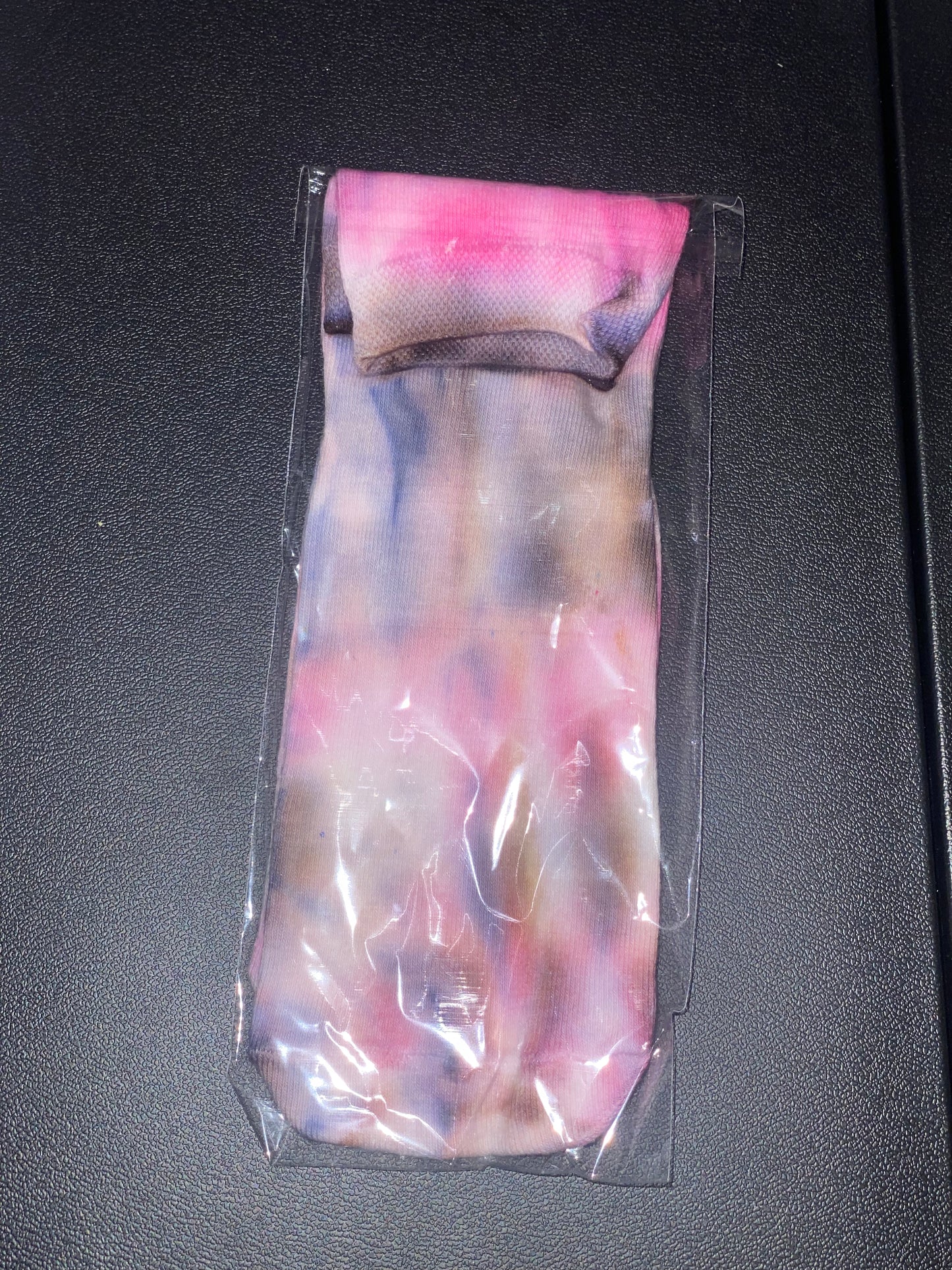 Pink/black socks