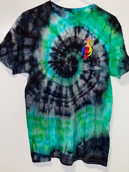 Spiral green shirt
