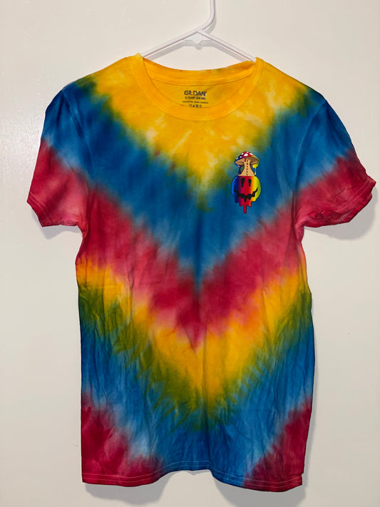 V tie dye shirt